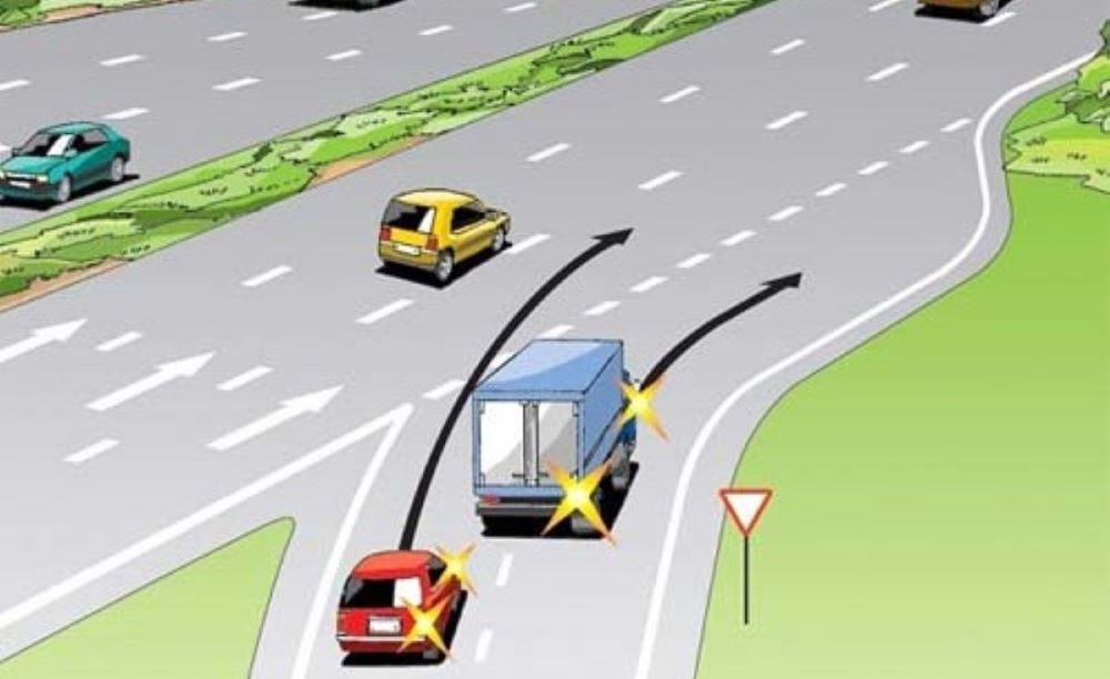 Короткий ПДД тест — разрешено ли водителю авто опередить грузовик - фото 1